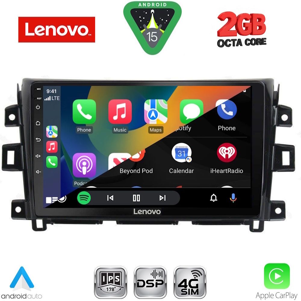 LENOVO LVF 5456_CPA (10inc) MULTIMEDIA TABLET for NISSAN NAVARA mod. 2016-2025 LENOVO LVF 5456_CPA (10inc) MULTIMEDIA TABLET for NISSAN NAVARA mod. 2016-2025