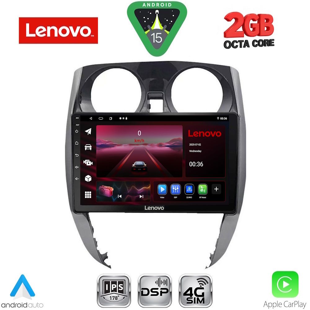 LENOVO LVF 5464_CPA (10inc) MULTIMEDIA TABLET for NISSAN NOTE mod. 2012-2020 LENOVO LVF 5464_CPA (10inc) MULTIMEDIA TABLET for NISSAN NOTE mod. 2012-2020