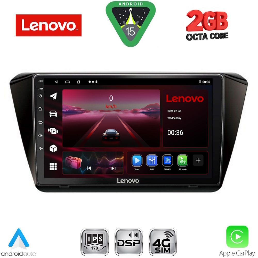 LENOVO LVF 5605_CPA (10inc) MULTIMEDIA TABLET for SKODA SUPERB mod. 2015-2023 LENOVO LVF 5605_CPA (10inc) MULTIMEDIA TABLET for SKODA SUPERB mod. 2015-2023