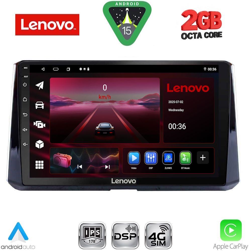 LENOVO LVF 5716_CPA (10inc) MULTIMEDIA TABLET for TOYOTA COROLLA mod. 2019-2026 LENOVO LVF 5716_CPA (10inc) MULTIMEDIA TABLET for TOYOTA COROLLA mod. 2019-2026