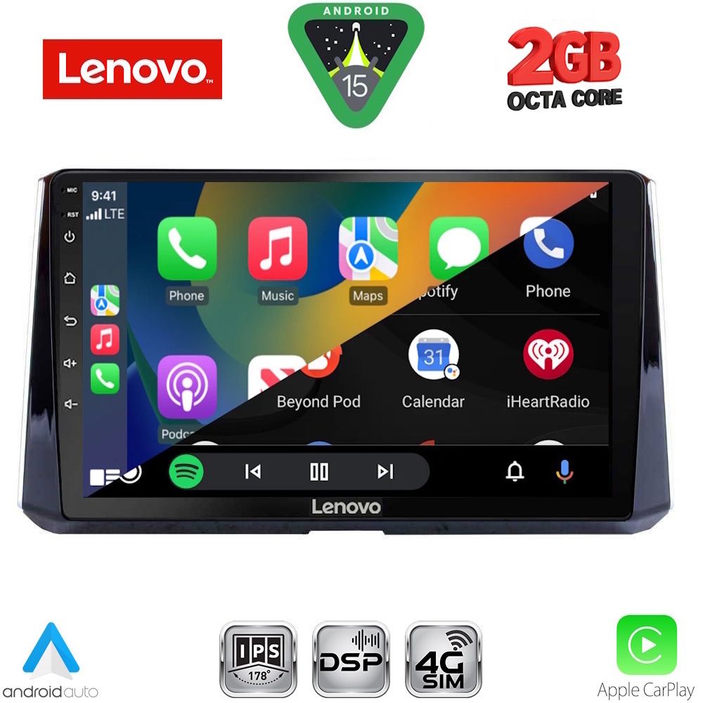 LENOVO LVF 5716_CPA (10inc) MULTIMEDIA TABLET for TOYOTA COROLLA mod. 2019-2026 LENOVO LVF 5716_CPA (10inc) MULTIMEDIA TABLET for TOYOTA COROLLA mod. 2019-2026