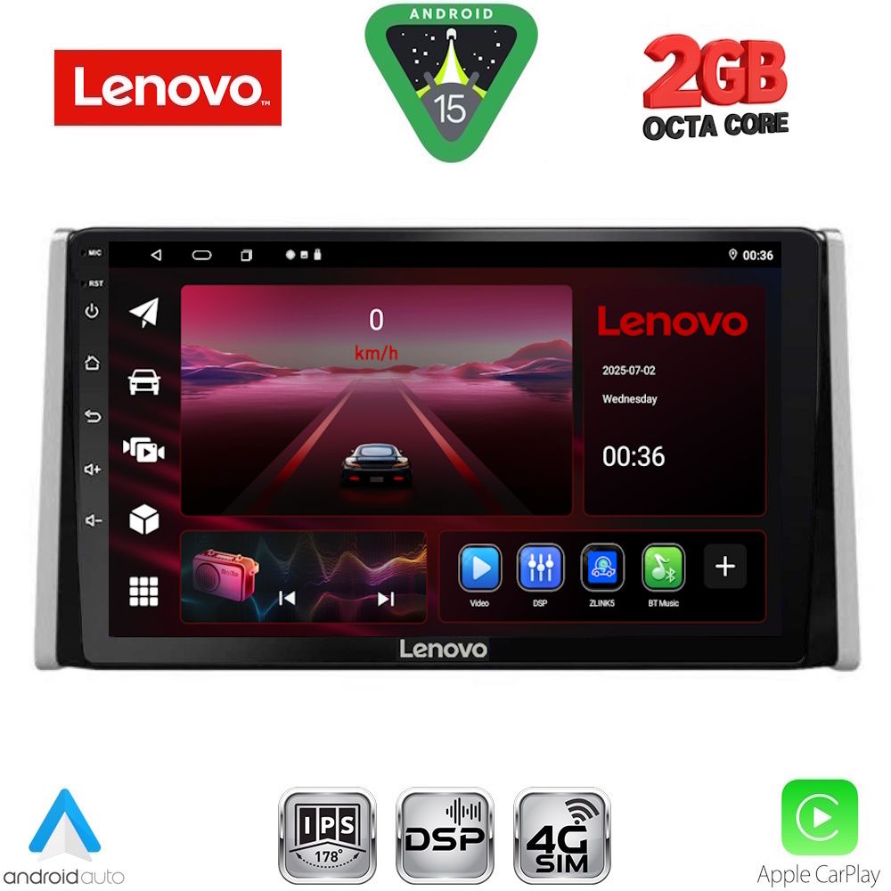 LENOVO LVF 5734_CPA (10inc) MULTIMEDIA TABLET for TOYOTA RAV 4 mod. 2019-2025 LENOVO LVF 5734_CPA (10inc) MULTIMEDIA TABLET for TOYOTA RAV 4 mod. 2019-2025