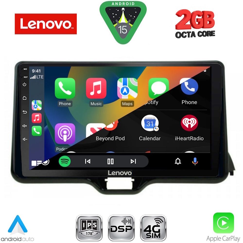 LENOVO LVF 5738_CPA (10inc) MULTIMEDIA TABLET for TOYOTA YARIS mod. 2020-2026 - MAZDA 2 mod. 2023-2026 LENOVO LVF 5738_CPA (10inc) MULTIMEDIA TABLET for TOYOTA YARIS mod. 2020-2026 - MAZDA 2 mod. 2023-2026