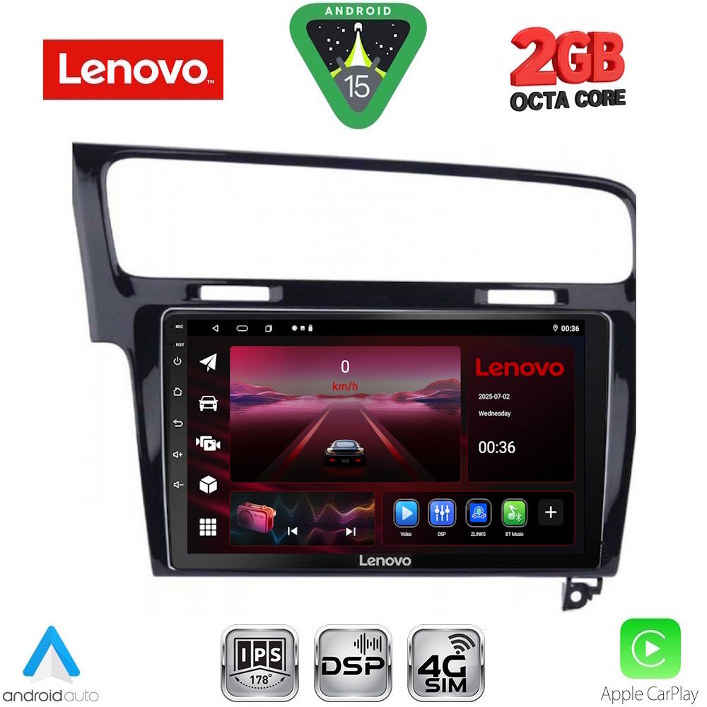 LENOVO LVF 5747BL_CPA (10inc) MULTIMEDIA TABLET for VW GOLF 7 mod. 2013-2020 (SHINY BLACK) LENOVO LVF 5747BL_CPA (10inc) MULTIMEDIA TABLET for VW GOLF 7 mod. 2013-2020 (SHINY BLACK)