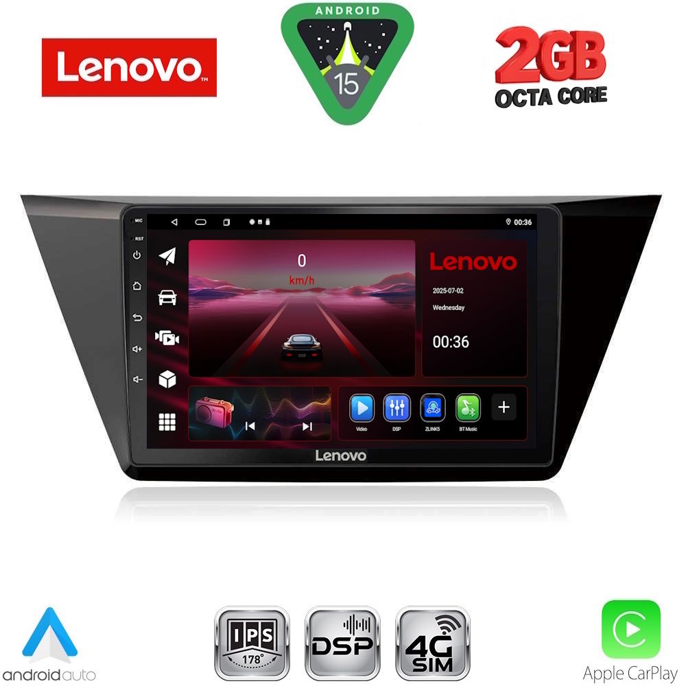 LENOVO LVF 5769_CPA (10inc) MULTIMEDIA TABLET for VW TOURAN mod. 2016-2026 LENOVO LVF 5769_CPA (10inc) MULTIMEDIA TABLET for VW TOURAN mod. 2016-2026