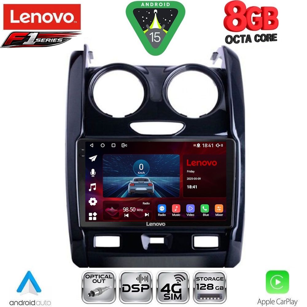 LENOVO SSR 10103_CPA (9inc) MULTIMEDIA TABLET for DACIA DUSTER mod. 2012-2019 LENOVO SSR 10103_CPA (9inc) MULTIMEDIA TABLET for DACIA DUSTER mod. 2012-2019