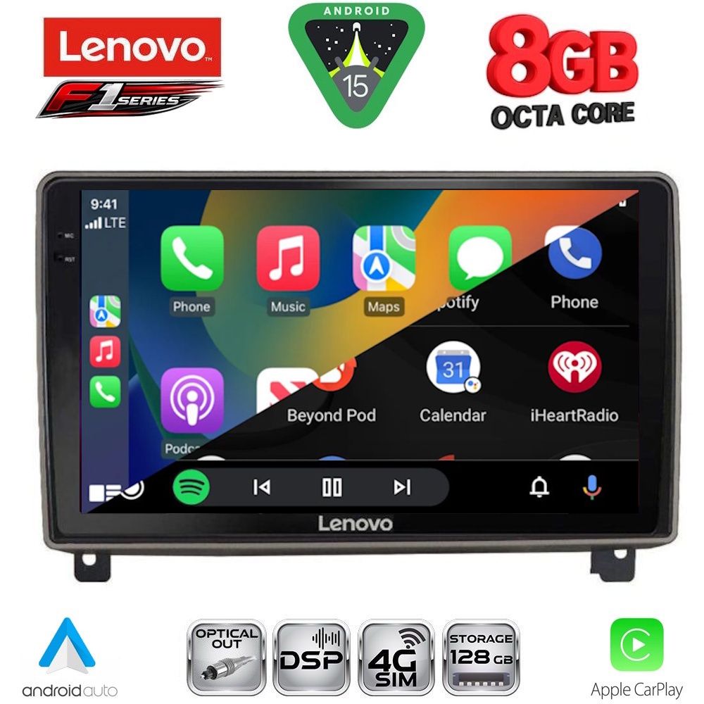 LENOVO SSR 10517_CPA (9inc) MULTIMEDIA TABLET for PEUGEOT 407 mod. 2004-2011 LENOVO SSR 10517_CPA (9inc) MULTIMEDIA TABLET for PEUGEOT 407 mod. 2004-2011
