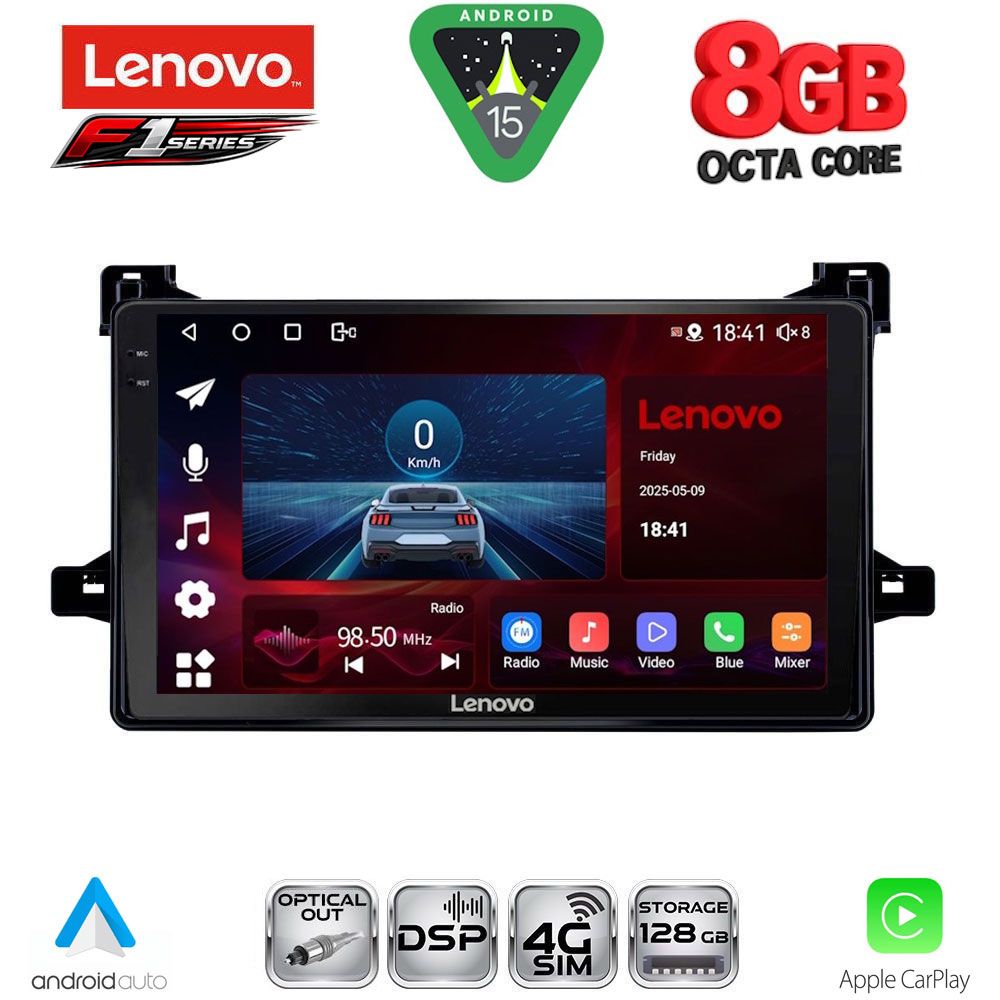 LENOVO SSR 10727_CPA (9inc) MULTIMEDIA TABLET for TOYOTA PRIUS mod. 2016-2020 LENOVO SSR 10727_CPA (9inc) MULTIMEDIA TABLET for TOYOTA PRIUS mod. 2016-2020