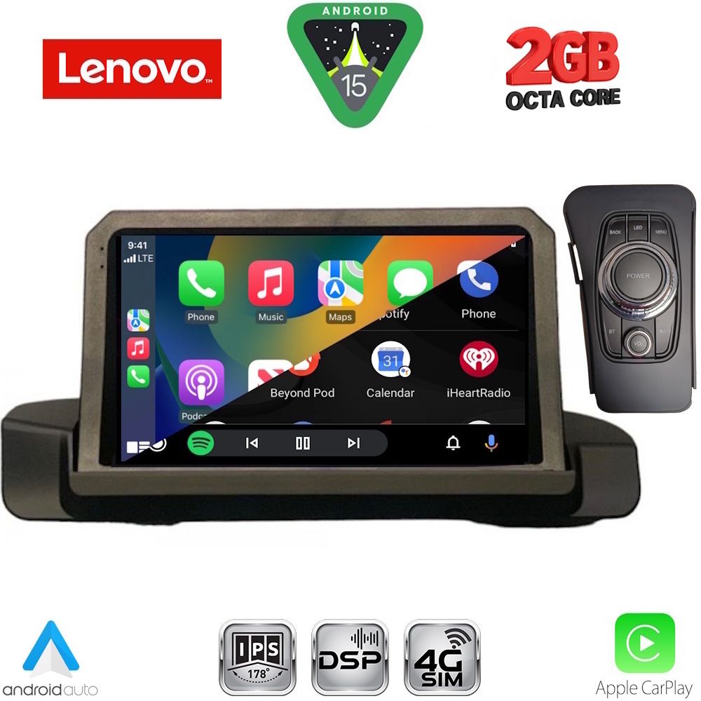LENOVO LVF 5044_CPA (9inc) MULTIMEDIA TABLET for BMW S.3 (E90-91-92) mod. 2005-2012 LENOVO LVF 5044_CPA (9inc) MULTIMEDIA TABLET for BMW S.3 (E90-91-92) mod. 2005-2012