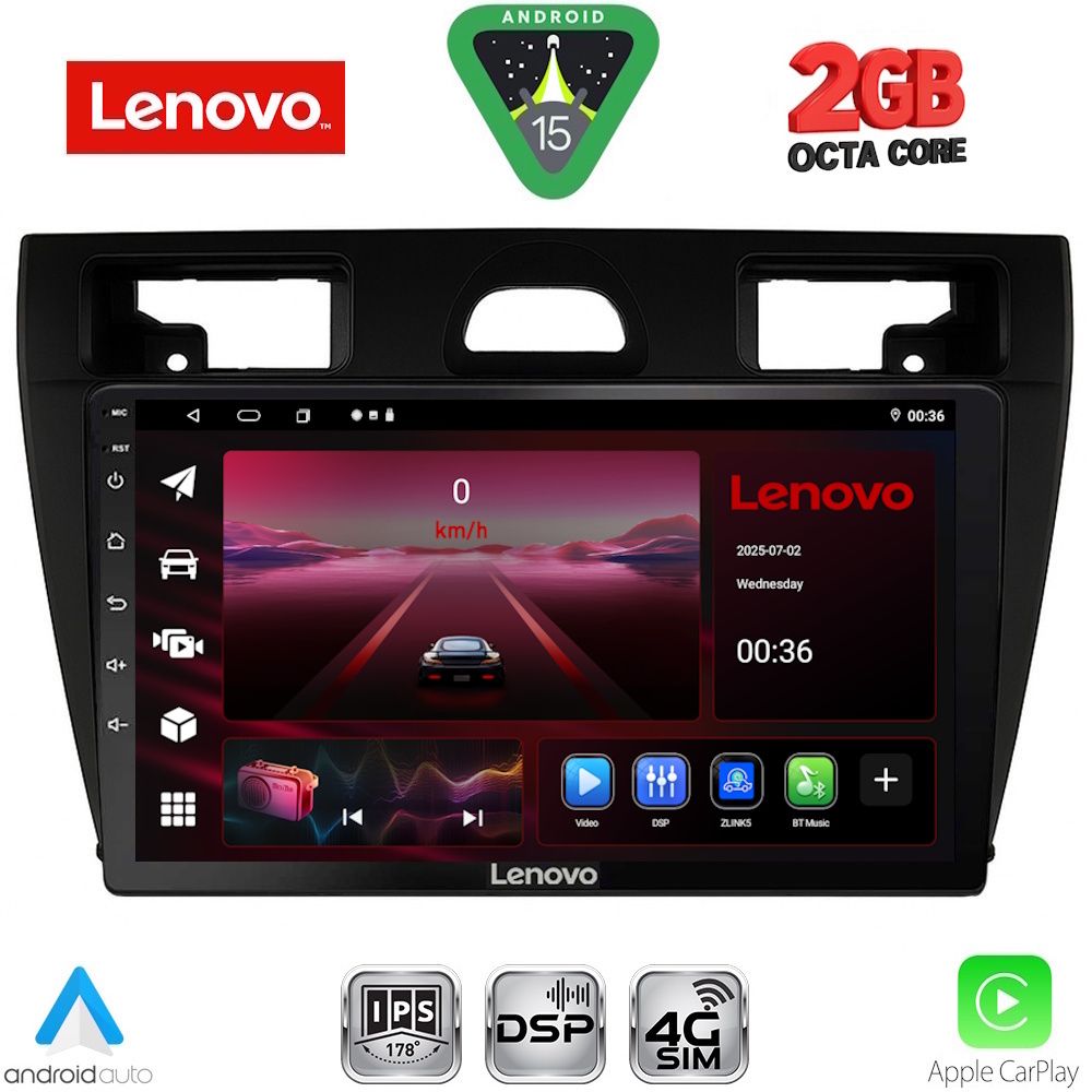 LENOVO LVF 5153BL_CPA (9inc) MULTIMEDIA TABLET for FORD FIESTA mod. 2005-2008 (BLACK) LENOVO LVF 5153BL_CPA (9inc) MULTIMEDIA TABLET for FORD FIESTA mod. 2005-2008 (BLACK)