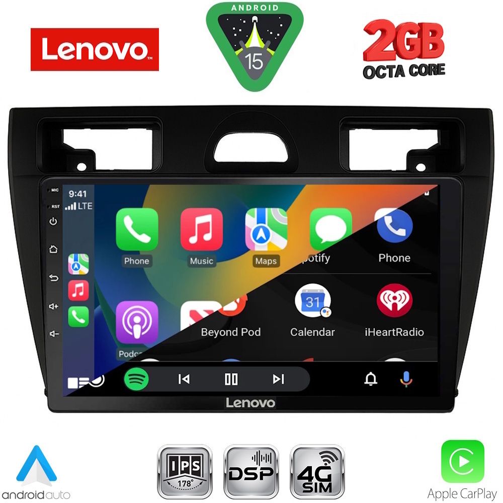 LENOVO LVF 5153BL_CPA (9inc) MULTIMEDIA TABLET for FORD FIESTA mod. 2005-2008 (BLACK) LENOVO LVF 5153BL_CPA (9inc) MULTIMEDIA TABLET for FORD FIESTA mod. 2005-2008 (BLACK)