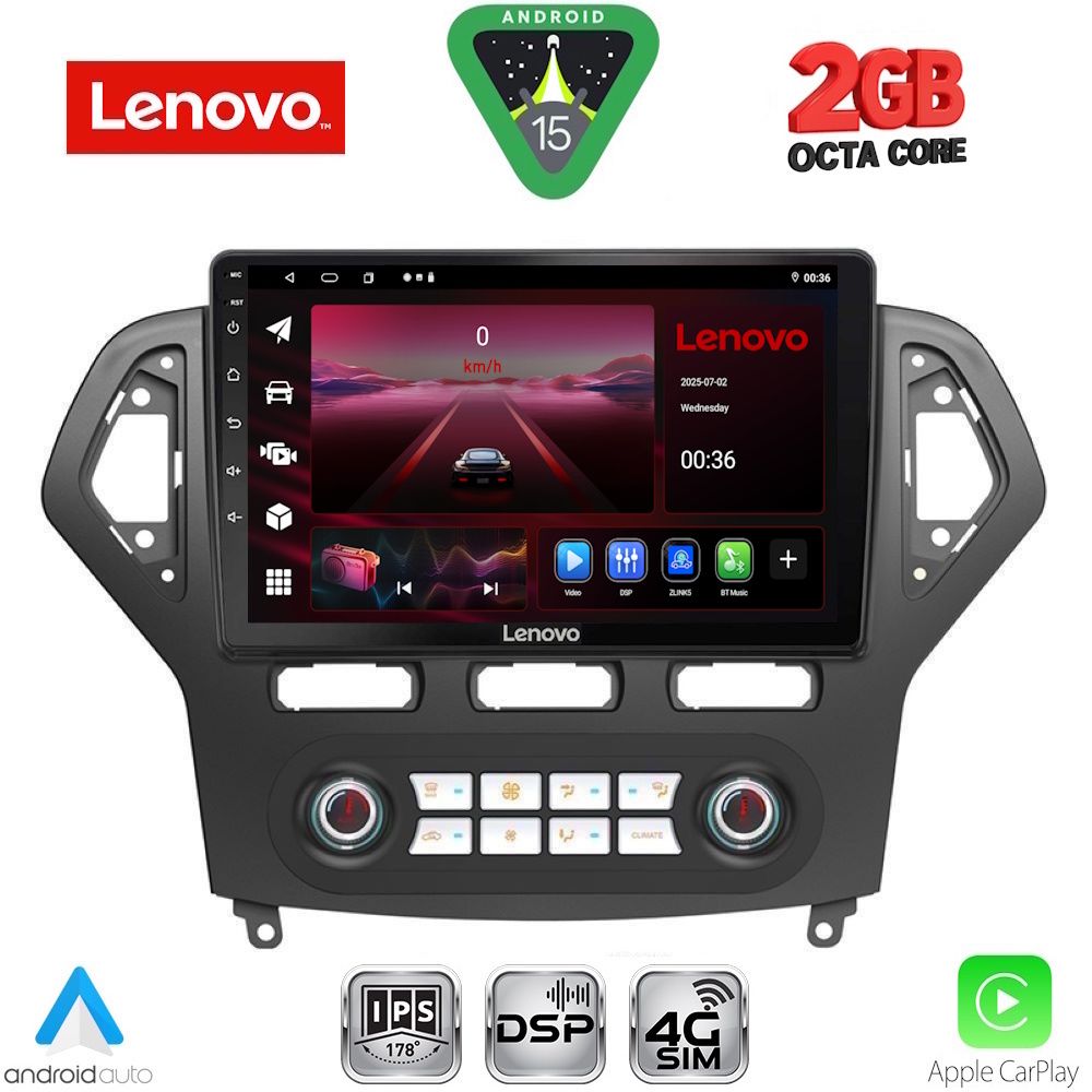 LENOVO LVF 5162_CPA CLIMA (10inc) MULTIMEDIA TABLET for FORD MONDEO mod. 2007-2011 LENOVO LVF 5162_CPA CLIMA (10inc) MULTIMEDIA TABLET for FORD MONDEO mod. 2007-2011