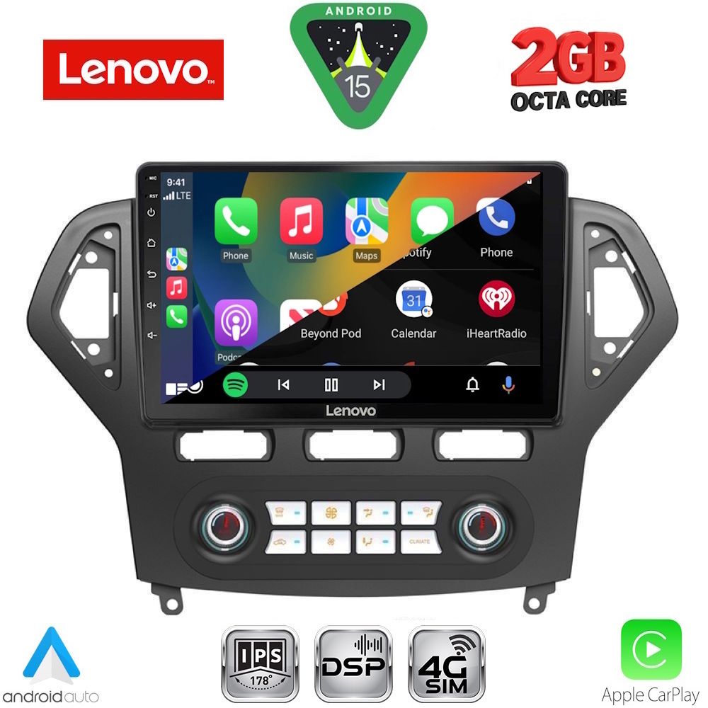 LENOVO LVF 5162_CPA CLIMA (10inc) MULTIMEDIA TABLET for FORD MONDEO mod. 2007-2011 LENOVO LVF 5162_CPA CLIMA (10inc) MULTIMEDIA TABLET for FORD MONDEO mod. 2007-2011