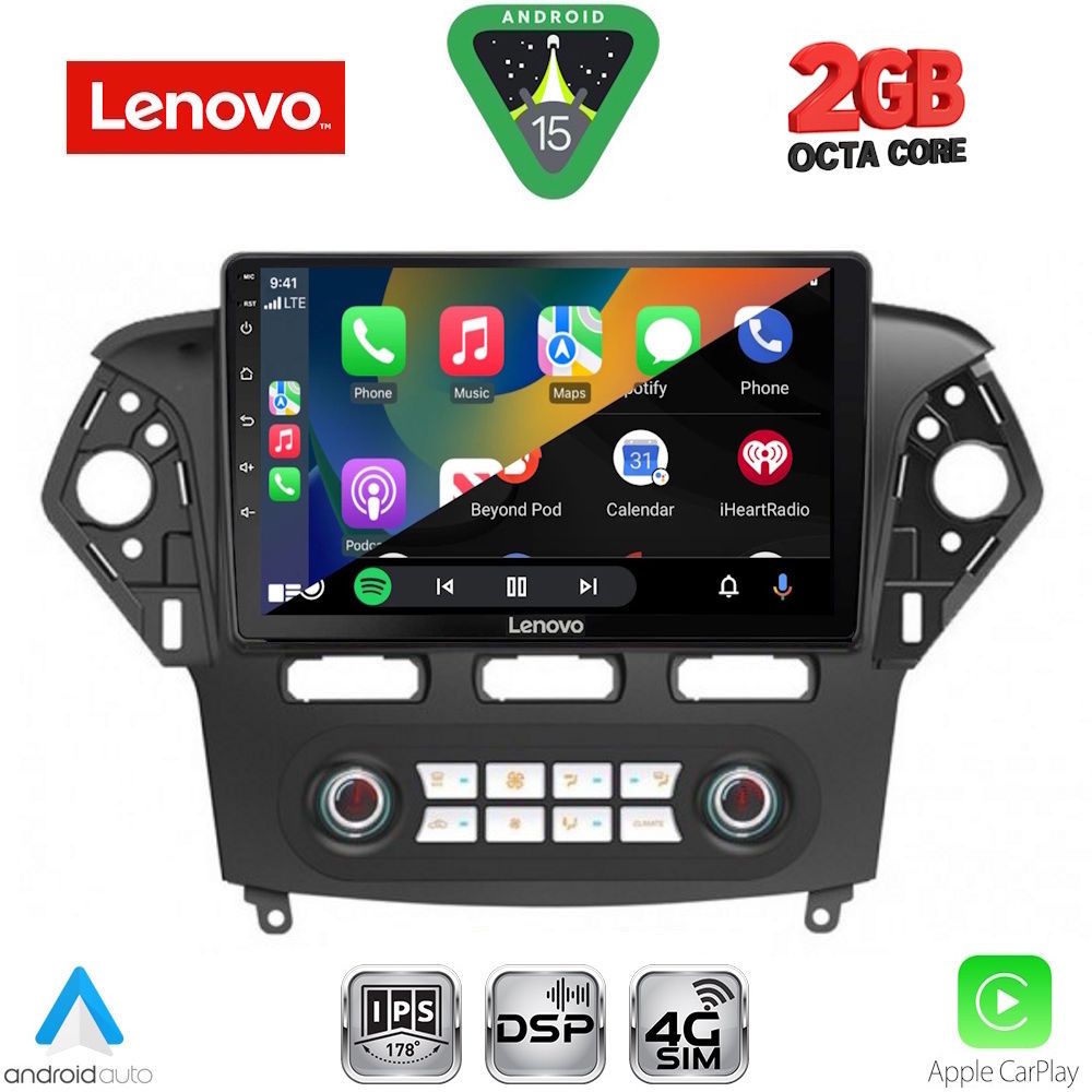 LENOVO LVF 5163_CPA CLIMA (10inc) MULTIMEDIA TABLET for FORD MONDEO mod. 2011-2013 LENOVO LVF 5163_CPA CLIMA (10inc) MULTIMEDIA TABLET for FORD MONDEO mod. 2011-2013