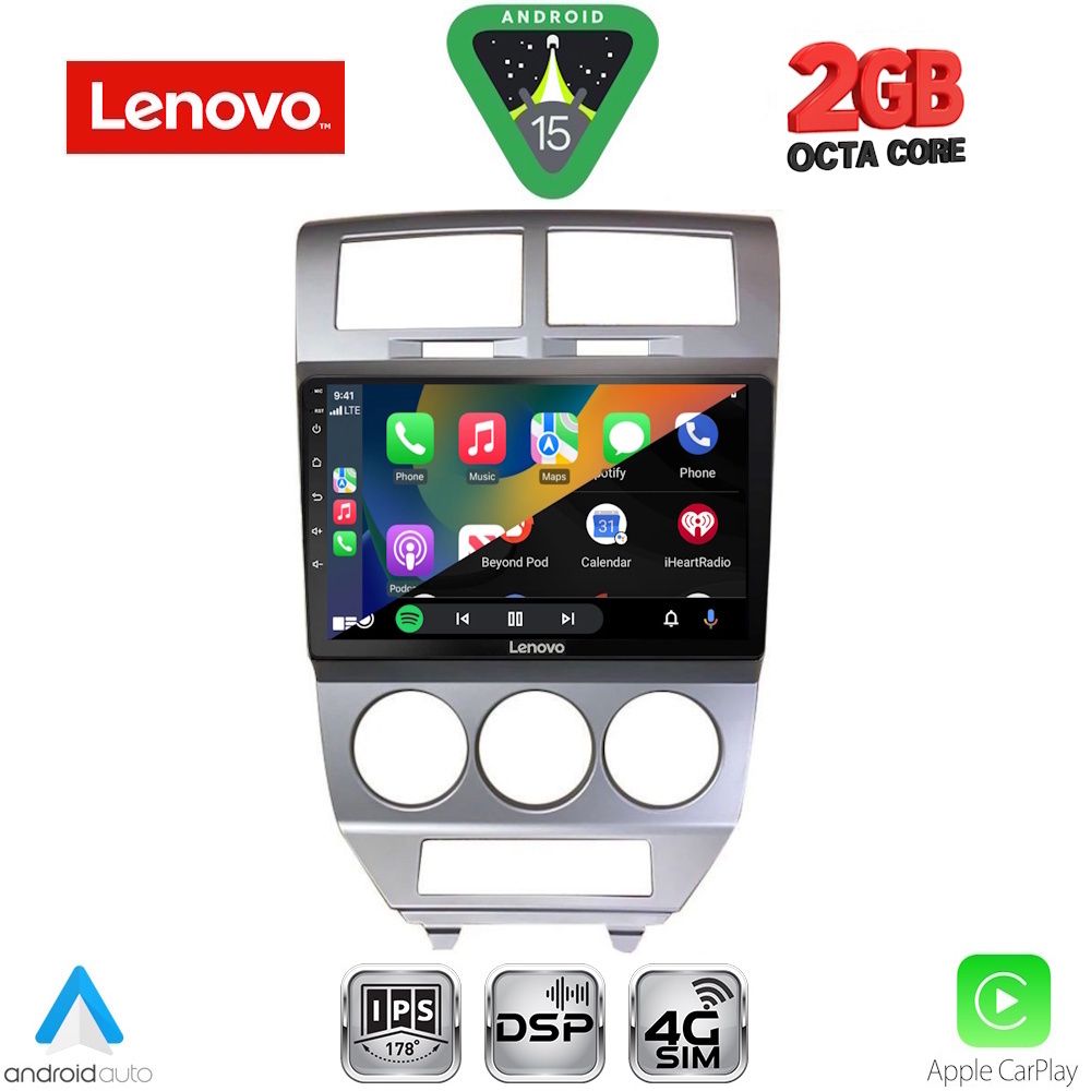 LENOVO LVF 5275_CPA (10inc) MULTIMEDIA TABLET for DODGE CALIBER mod. 2006-2012 LENOVO LVF 5275_CPA (10inc) MULTIMEDIA TABLET for DODGE CALIBER mod. 2006-2012