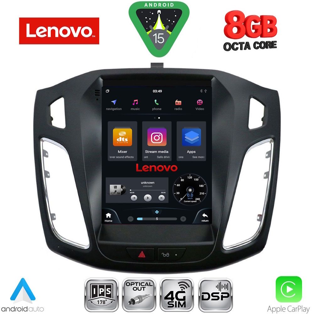 LENOVO SSW 10855_CPA TESLA STYLE for FORD FOCUS mod. 2011-2017 LENOVO SSW 10855_CPA TESLA STYLE for FORD FOCUS mod. 2011-2017