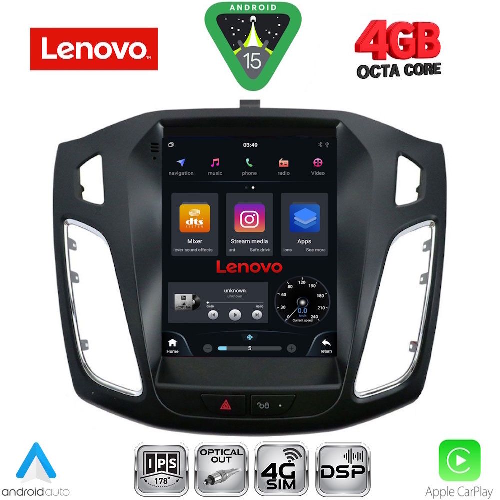 LENOVO SSX 9855_CPA TESLA STYLE for FORD FOCUS mod. 2011-2017 LENOVO SSX 9855_CPA TESLA STYLE for FORD FOCUS mod. 2011-2017
