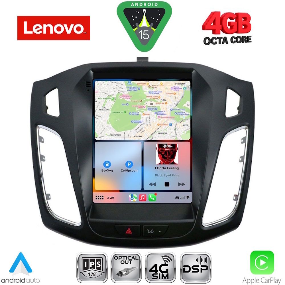 LENOVO SSX 9855_CPA TESLA STYLE for FORD FOCUS mod. 2011-2017 LENOVO SSX 9855_CPA TESLA STYLE for FORD FOCUS mod. 2011-2017