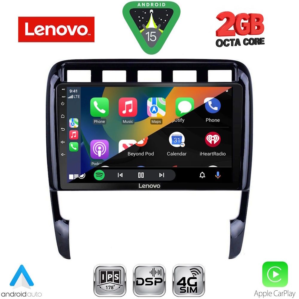 LENOVO LVF 5535_CPA (9inc) MULTIMEDIA TABLET for PORSCHE CAYENNE mod. 2002-2011 LENOVO LVF 5535_CPA (9inc) MULTIMEDIA TABLET for PORSCHE CAYENNE mod. 2002-2011