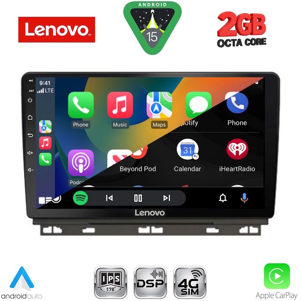 LENOVO LVF 5546_CPA (9inc) MULTIMEDIA TABLET for RENAULT CLIO - CAPTUR mod. 2019-2026 LENOVO LVF 5546_CPA (9inc) MULTIMEDIA TABLET for RENAULT CLIO - CAPTUR mod. 2019-2026