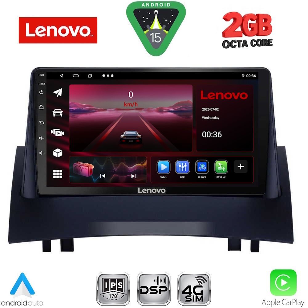 LENOVO LVF 5555_CPA (9inc) MULTIMEDIA TABLET for RENAULT MEGANE 2 mod. 2002-2008 LENOVO LVF 5555_CPA (9inc) MULTIMEDIA TABLET for RENAULT MEGANE 2 mod. 2002-2008
