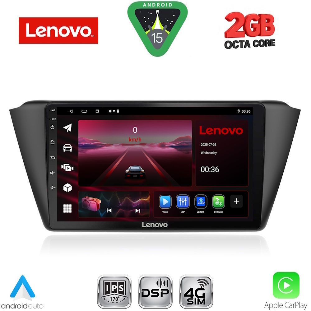 LENOVO LVF 5582_CPA (9inc) MULTIMEDIA TABLET for SKODA FABIA mod. 2015-2022 LENOVO LVF 5582_CPA (9inc) MULTIMEDIA TABLET for SKODA FABIA mod. 2015-2022
