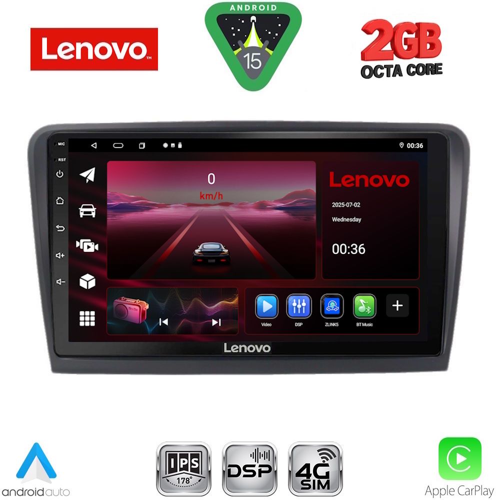 LENOVO LVF 5601_CPA (9inc) MULTIMEDIA TABLET for SKODA RAPID mod. 2012-2023 LENOVO LVF 5601_CPA (9inc) MULTIMEDIA TABLET for SKODA RAPID mod. 2012-2023