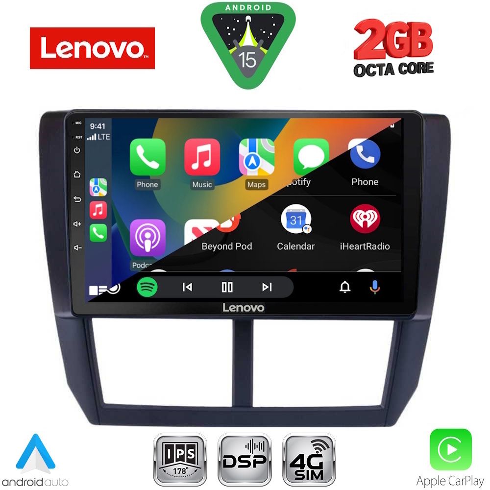 LENOVO LVF 5662_CPA (9inc) MULTIMEDIA TABLET for SUBARU FORESTER - IMPREZA - XV mod. 2008-2013 LENOVO LVF 5662_CPA (9inc) MULTIMEDIA TABLET for SUBARU FORESTER - IMPREZA - XV mod. 2008-2013