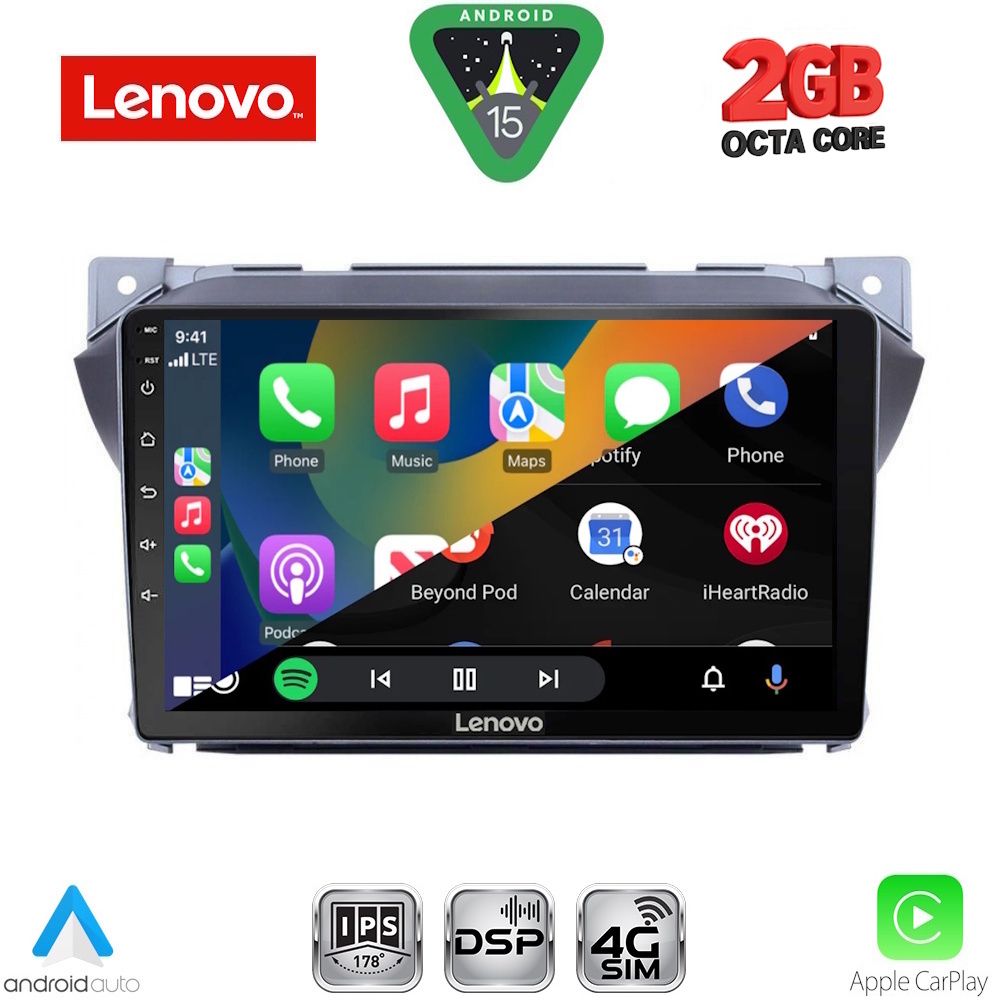 LENOVO LVF 5670_CPA (9inc) MULTIMEDIA TABLET for SUZUKI ALTO - NISSAN PIXO mod. 2009-2014 LENOVO LVF 5670_CPA (9inc) MULTIMEDIA TABLET for SUZUKI ALTO - NISSAN PIXO mod. 2009-2014