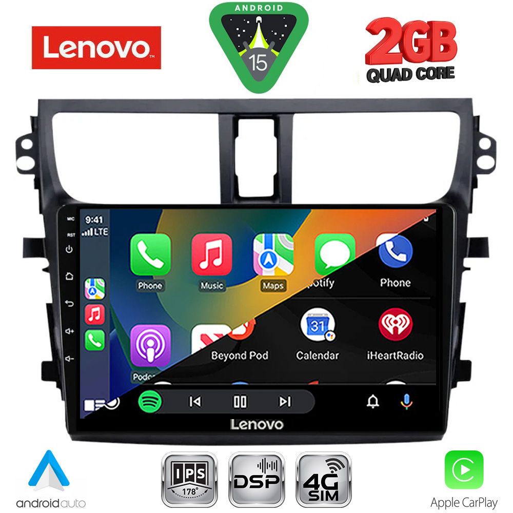 LENOVO LVF 5674_CPA (9inc) MULTIMEDIA TABLET for SUZUKI CELERIO mod. 2015-2021 LENOVO LVF 5674_CPA (9inc) MULTIMEDIA TABLET for SUZUKI CELERIO mod. 2015-2021