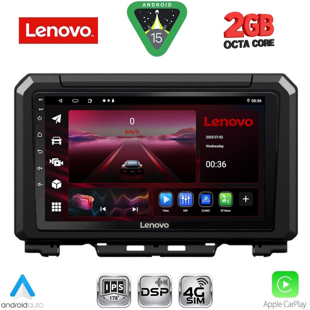 LENOVO LVF 5679_CPA (9inc) MULTIMEDIA TABLET for SUZUKI JIMNY mod. 2017-2026 LENOVO LVF 5679_CPA (9inc) MULTIMEDIA TABLET for SUZUKI JIMNY mod. 2017-2026