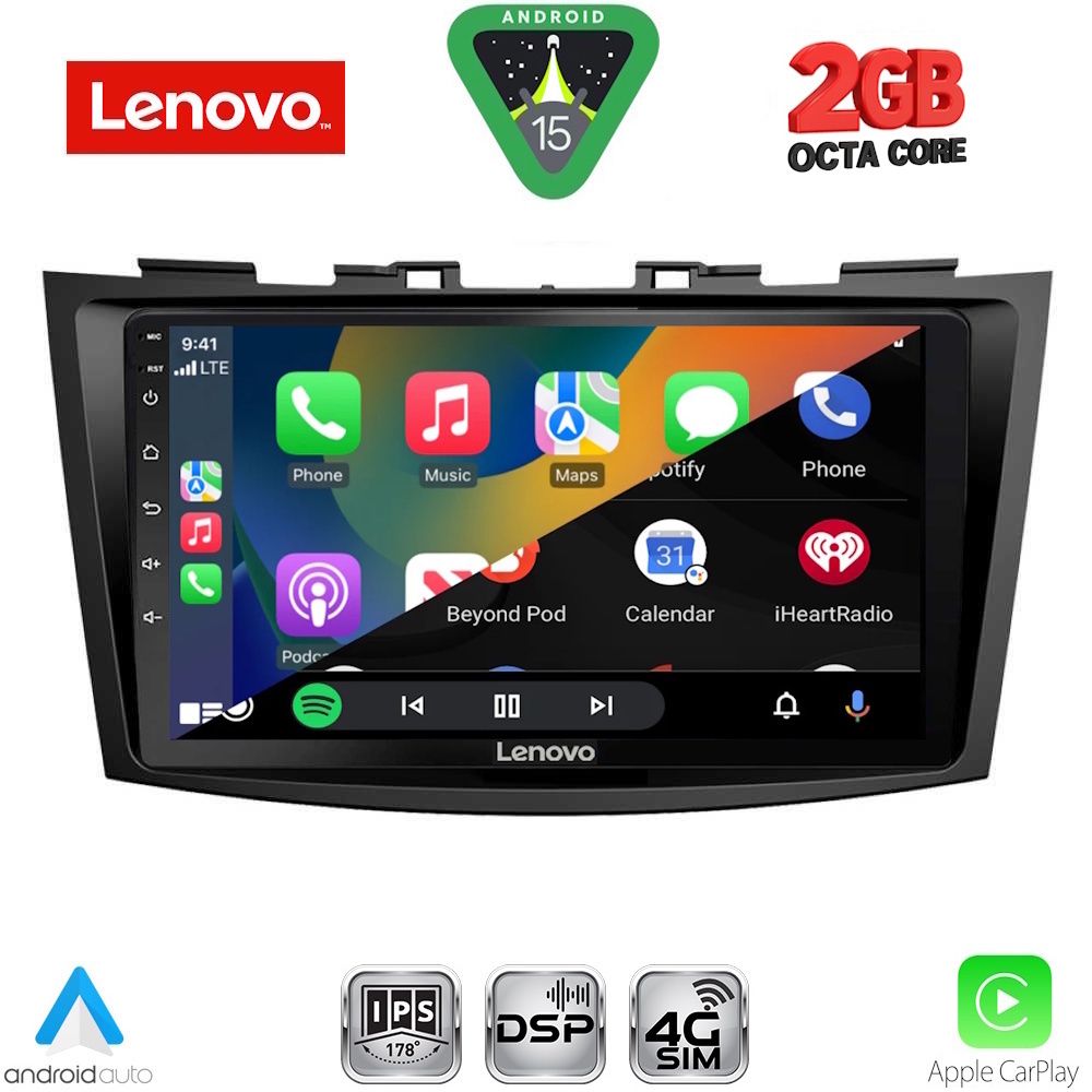 LENOVO LVF 5685_CPA (9inc) MULTIMEDIA TABLET for SUZUKI SWIFT mod. 2011-2016 LENOVO LVF 5685_CPA (9inc) MULTIMEDIA TABLET for SUZUKI SWIFT mod. 2011-2016