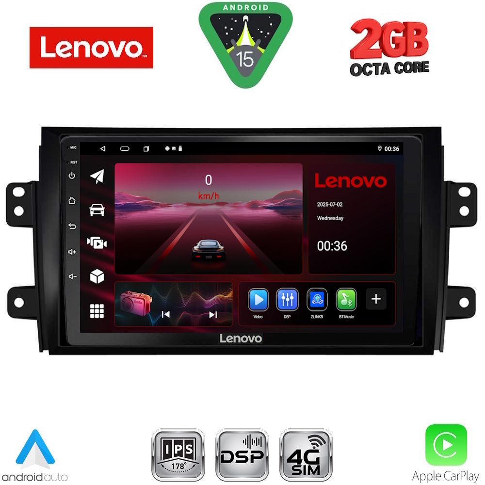 LENOVO LVF 5688_CPA (9inc) MULTIMEDIA TABLET for FIAT SEDICI – SUZUKI SX4 mod. 2005-2013 LENOVO LVF 5688_CPA (9inc) MULTIMEDIA TABLET for FIAT SEDICI – SUZUKI SX4 mod. 2005-2013