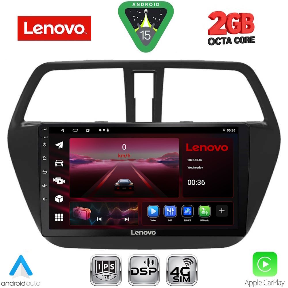 LENOVO LVF 5689_CPA (9inc) MULTIMEDIA TABLET for SUZUKI SX4 S-CROSS mod. 2014-2021 LENOVO LVF 5689_CPA (9inc) MULTIMEDIA TABLET for SUZUKI SX4 S-CROSS mod. 2014-2021