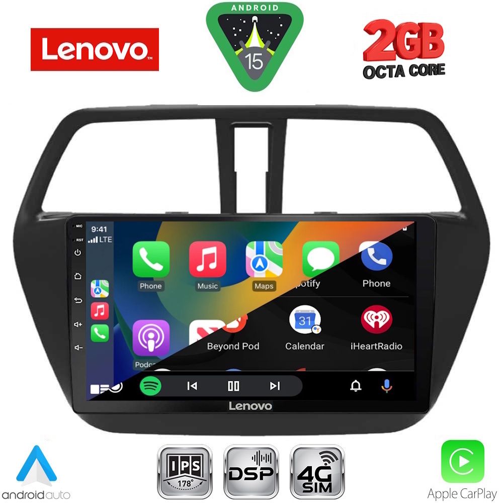 LENOVO LVF 5689_CPA (9inc) MULTIMEDIA TABLET for SUZUKI SX4 S-CROSS mod. 2014-2021 LENOVO LVF 5689_CPA (9inc) MULTIMEDIA TABLET for SUZUKI SX4 S-CROSS mod. 2014-2021