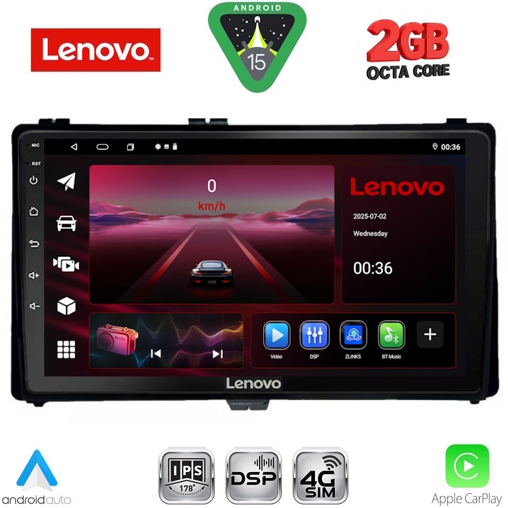 LENOVO LVF 5703_CPA (9inc) MULTIMEDIA TABLET for TOYOTA AURIS mod. 2015-2021 – AYGO X mod. 2022-2026 – COROLLA mod. 2017-2019 LENOVO LVF 5703_CPA (9inc) MULTIMEDIA TABLET for TOYOTA AURIS mod. 2015-2021 – AYGO X mod. 2022-2026 – COROLLA mod. 2017-2019