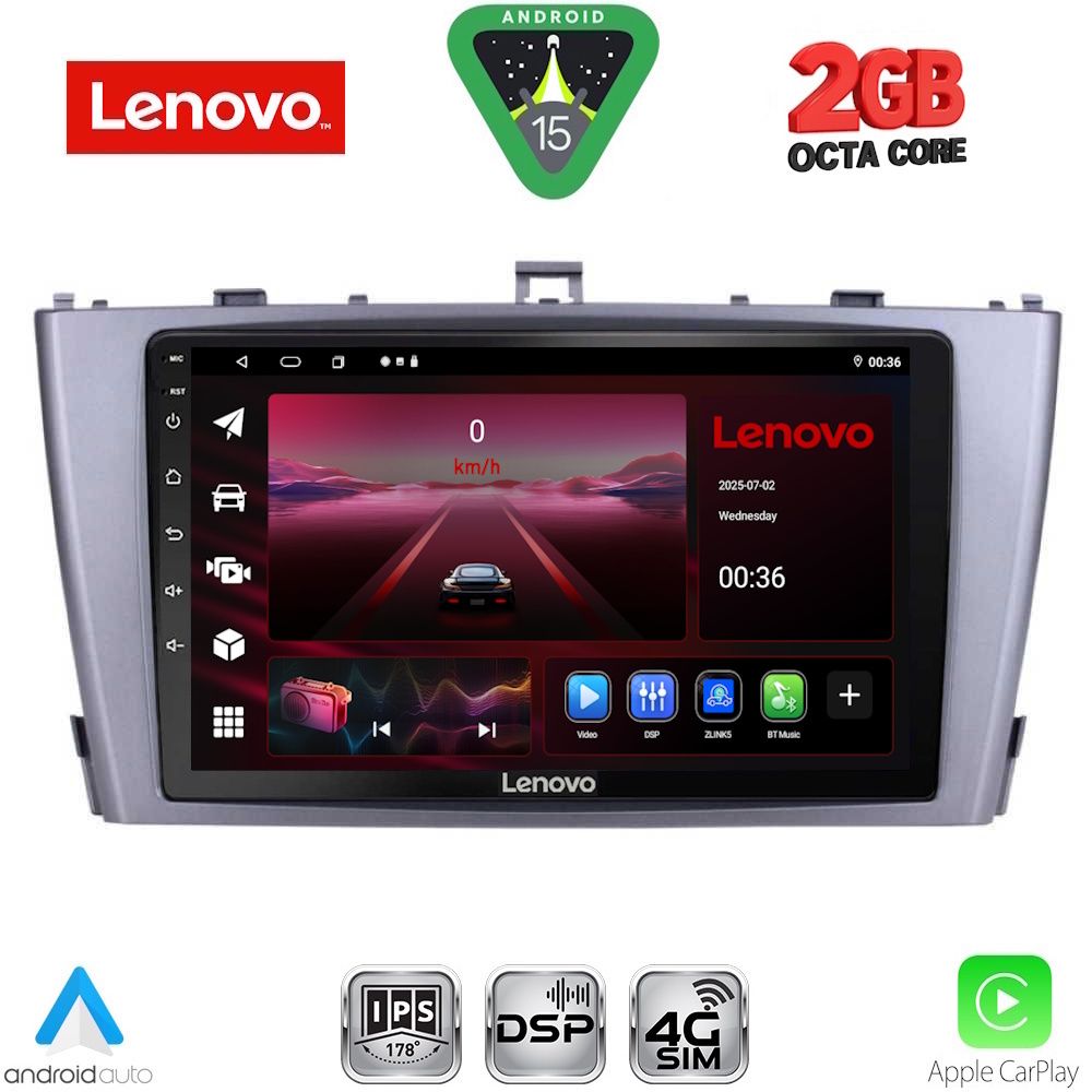 LENOVO LVF 5705SL_CPA (9inc) MULTIMEDIA TABLET for TOYOTA AVENSIS (T27) mod. 2009-2015 (SILVER) LENOVO LVF 5705SL_CPA (9inc) MULTIMEDIA TABLET for TOYOTA AVENSIS (T27) mod. 2009-2015 (SILVER)