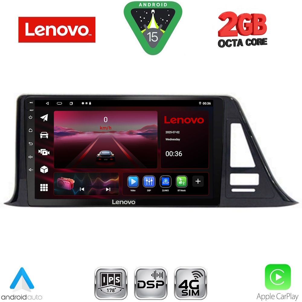 LENOVO LVF 5709_CPA (9inc) MULTIMEDIA TABLET for TOYOTA CH-R mod. 2017-2023 LENOVO LVF 5709_CPA (9inc) MULTIMEDIA TABLET for TOYOTA CH-R mod. 2017-2023