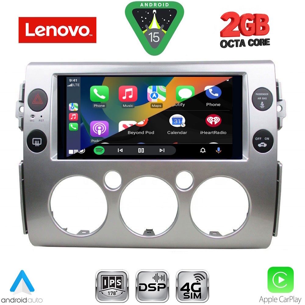 LENOVO LVF 5717_CPA (9inc) MULTIMEDIA TABLET for TOYOTA FJ CRUISER mod. 2007-2013 LENOVO LVF 5717_CPA (9inc) MULTIMEDIA TABLET for TOYOTA FJ CRUISER mod. 2007-2013
