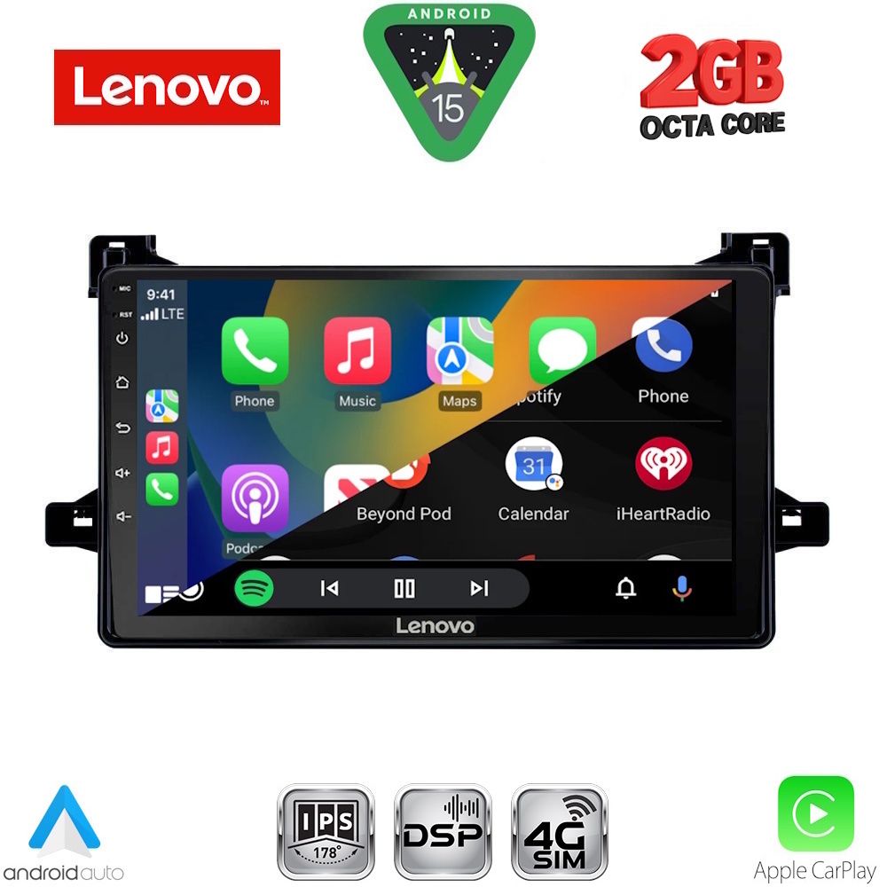 LENOVO LVF 5727_CPA (9inc) MULTIMEDIA TABLET for TOYOTA PRIUS mod. 2016-2020 LENOVO LVF 5727_CPA (9inc) MULTIMEDIA TABLET for TOYOTA PRIUS mod. 2016-2020