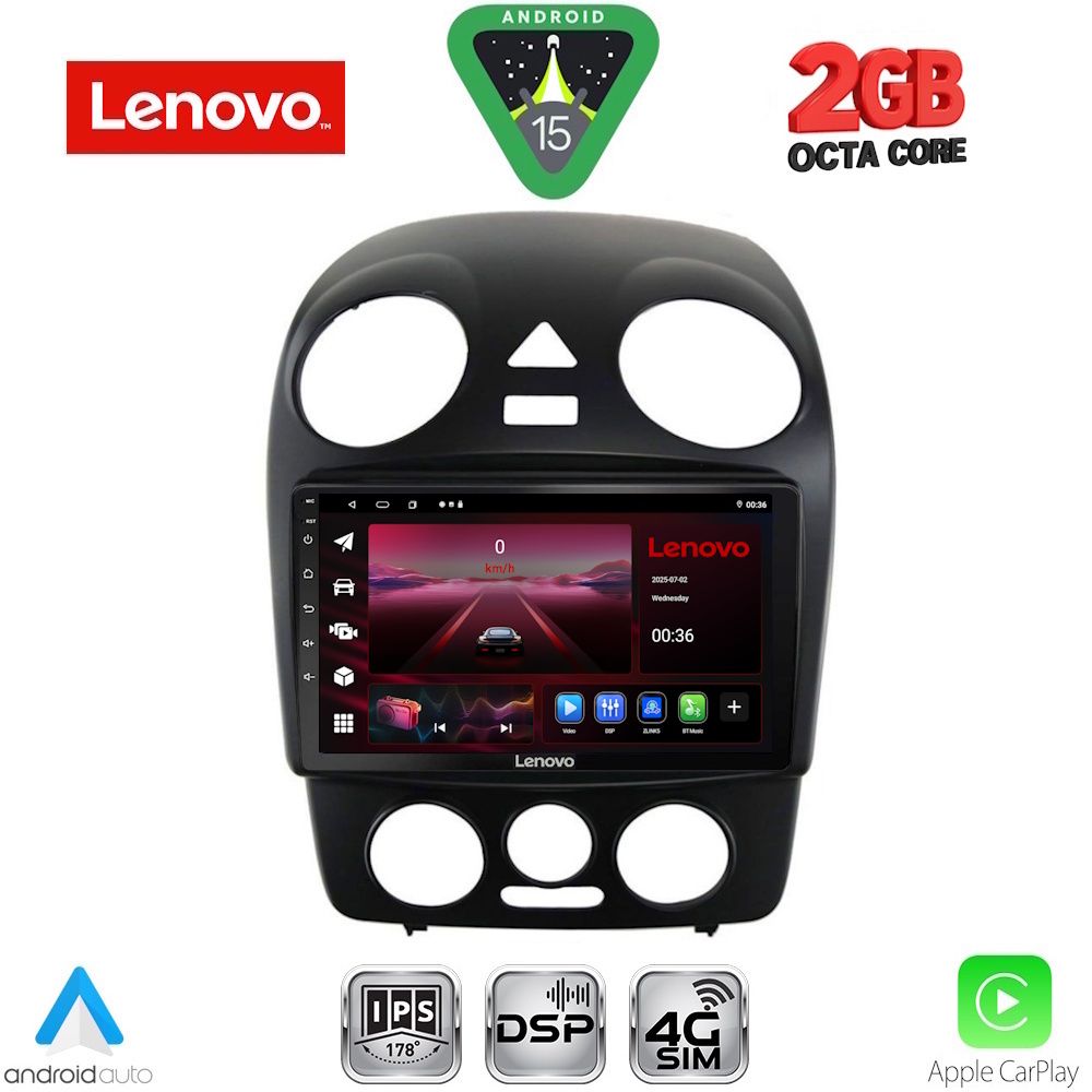 LENOVO LVF 5742_CPA (9inc) MULTIMEDIA TABLET for VW BEETLE mod. 2004-2011 LENOVO LVF 5742_CPA (9inc) MULTIMEDIA TABLET for VW BEETLE mod. 2004-2011