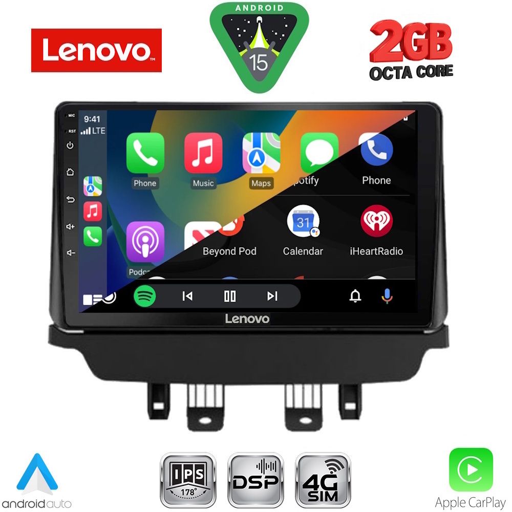 LENOVO LVF 5362_CPA (9inc) MULTIMEDIA TABLET for MAZDA 2 mod. 2014-2023 LENOVO LVF 5362_CPA (9inc) MULTIMEDIA TABLET for MAZDA 2 mod. 2014-2023