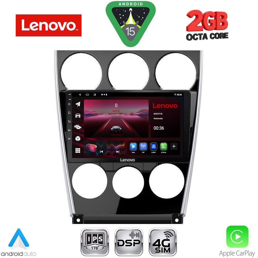 LENOVO LVF 5375_CPA (9inc) MULTIMEDIA TABLET for MAZDA 6 (FACELIFT) mod. 2005-2008 LENOVO LVF 5375_CPA (9inc) MULTIMEDIA TABLET for MAZDA 6 (FACELIFT) mod. 2005-2008