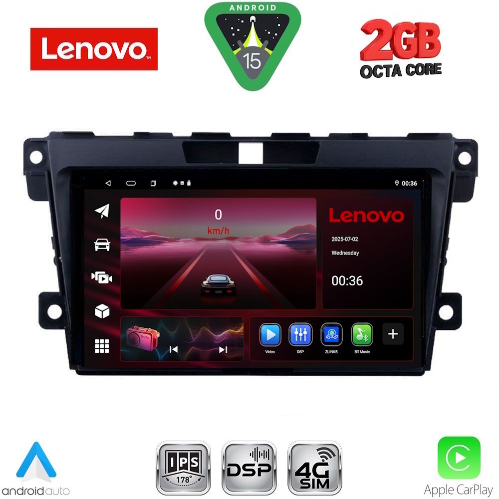 LENOVO LVF 5389_CPA (9inc) MULTIMEDIA TABLET for MAZDA CX7 mod. 2006-2012 LENOVO LVF 5389_CPA (9inc) MULTIMEDIA TABLET for MAZDA CX7 mod. 2006-2012