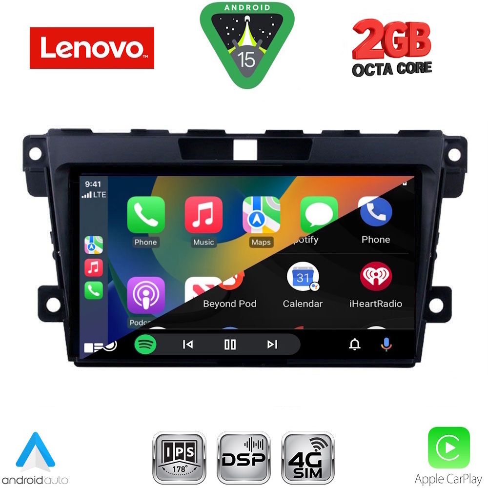 LENOVO LVF 5389_CPA (9inc) MULTIMEDIA TABLET for MAZDA CX7 mod. 2006-2012 LENOVO LVF 5389_CPA (9inc) MULTIMEDIA TABLET for MAZDA CX7 mod. 2006-2012