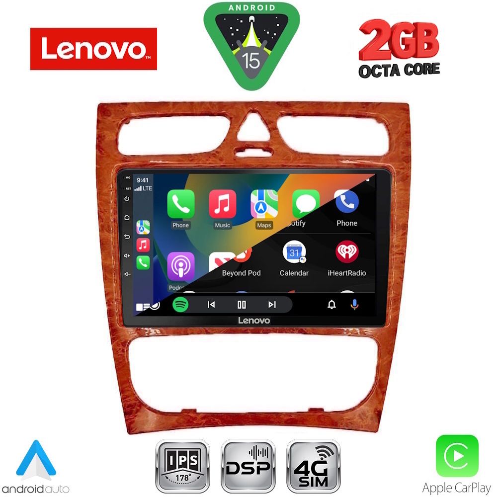 LENOVO LVF 5402CH_CPA (9inc) MULTIMEDIA TABLET for MERCEDES C (W203) mod. 1999-2004 LENOVO LVF 5402CH_CPA (9inc) MULTIMEDIA TABLET for MERCEDES C (W203) mod. 1999-2004