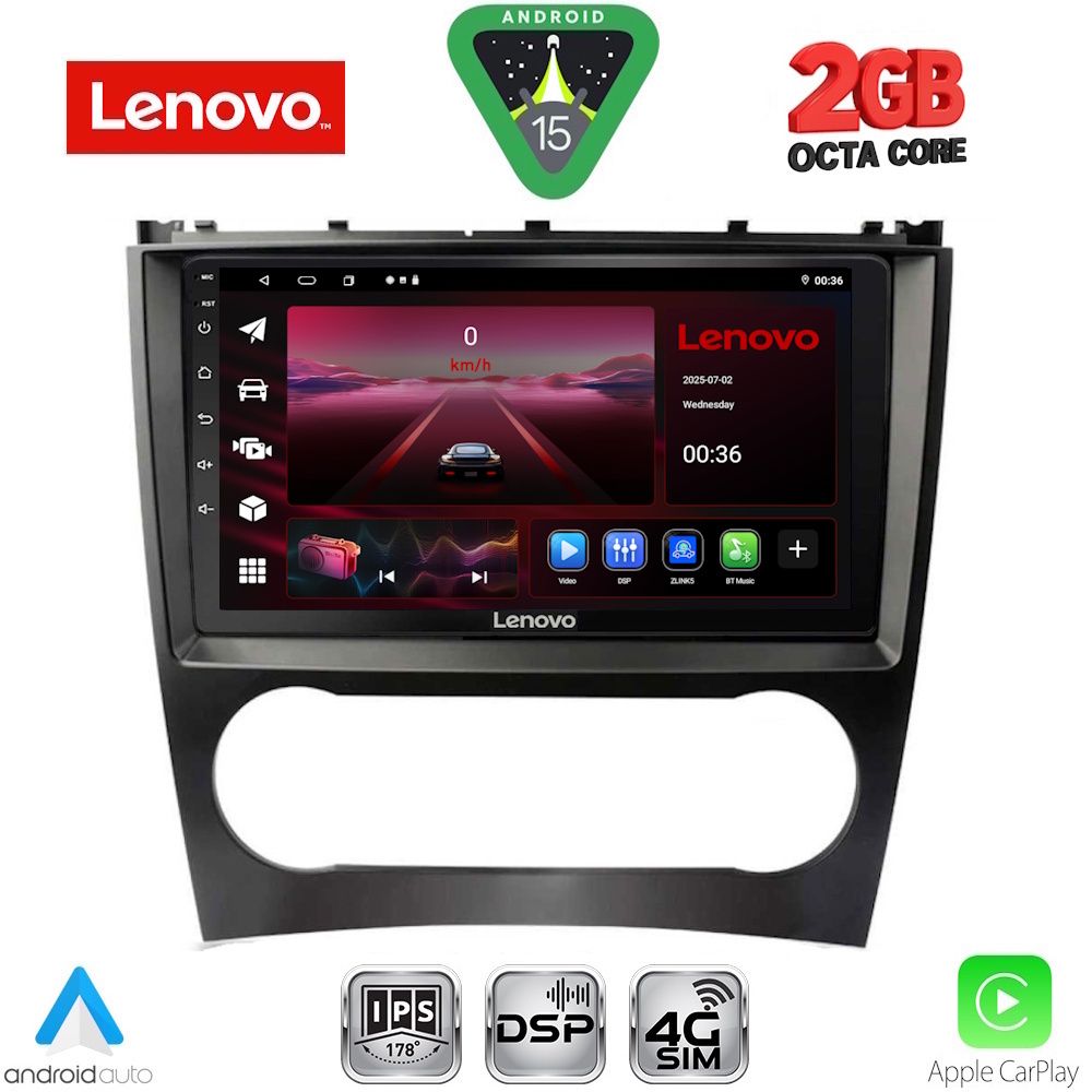 LENOVO LVF 5404_CPA (9inc) MULTIMEDIA TABLET for MERCEDES C – CLK (W203-209) mod. 2004-2008 LENOVO LVF 5404_CPA (9inc) MULTIMEDIA TABLET for MERCEDES C – CLK (W203-209) mod. 2004-2008