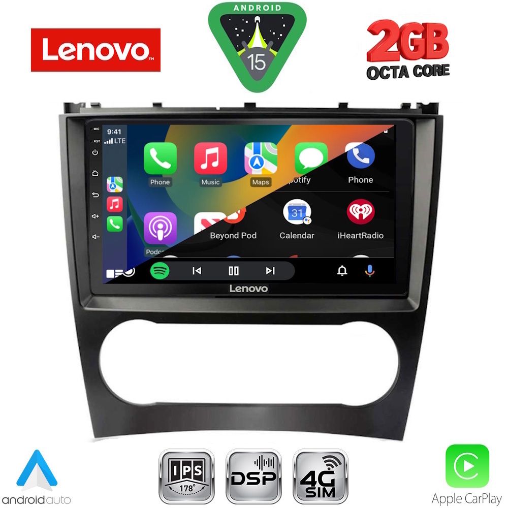 LENOVO LVF 5404_CPA (9inc) MULTIMEDIA TABLET for MERCEDES C – CLK (W203-209) mod. 2004-2008 LENOVO LVF 5404_CPA (9inc) MULTIMEDIA TABLET for MERCEDES C – CLK (W203-209) mod. 2004-2008