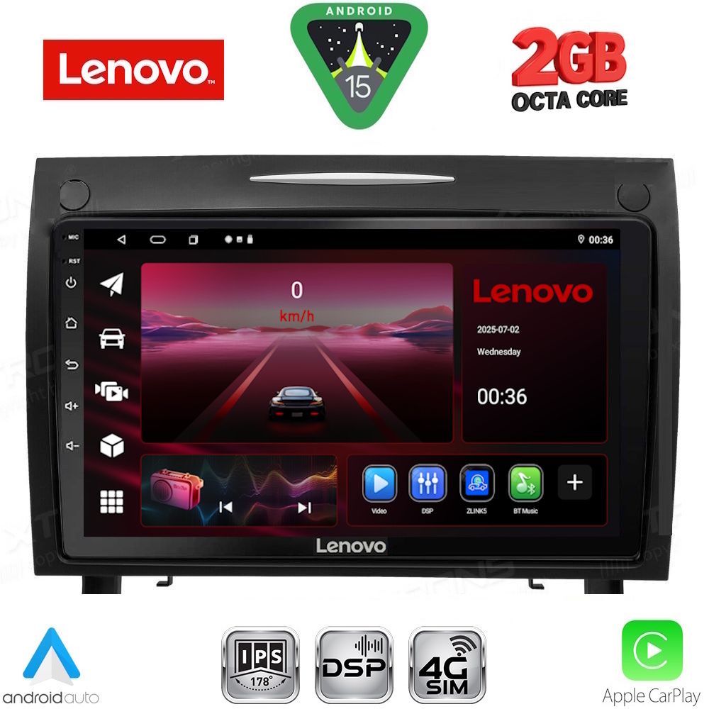 LENOVO LVF 5419_CPA (9inc) MULTIMEDIA TABLET for MERCEDES SLK (R171) mod. 2004-2010 LENOVO LVF 5419_CPA (9inc) MULTIMEDIA TABLET for MERCEDES SLK (R171) mod. 2004-2010