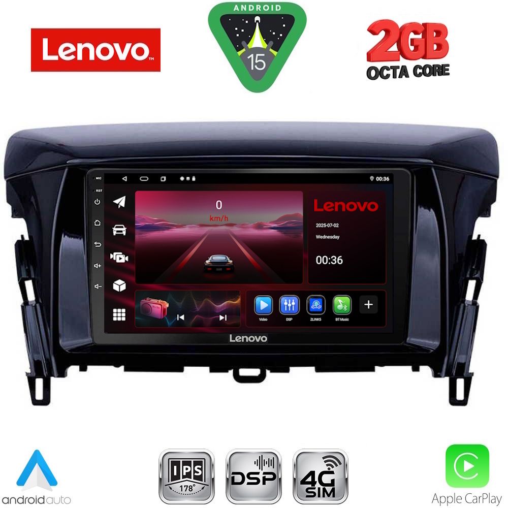 LENOVO LVF 5432_CPA (9inc) MULTIMEDIA TABLET for MITSUBISHI ECLIPSE CROSS mod. 2018-2026 LENOVO LVF 5432_CPA (9inc) MULTIMEDIA TABLET for MITSUBISHI ECLIPSE CROSS mod. 2018-2026